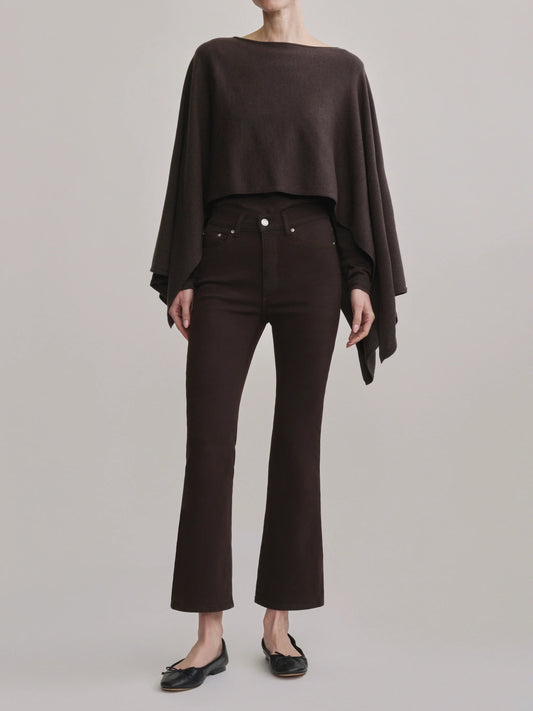 Cape Sweater - Chocolate Brown