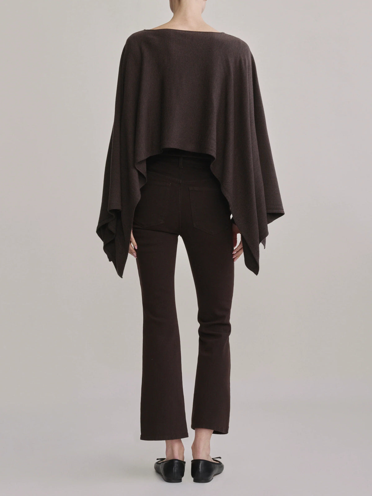 Cape Sweater - Chocolate Brown