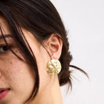 Odette Hammered Statement Studs
