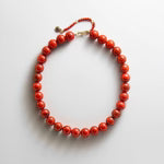 Mini Jane Beaded Necklace - Red