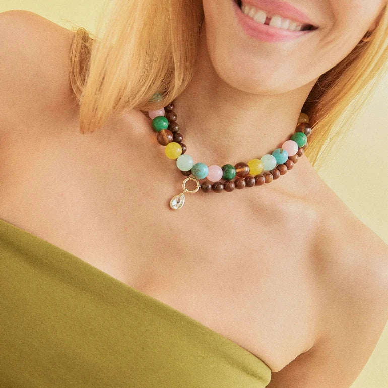 Jane 14mm Green/Blue Multi