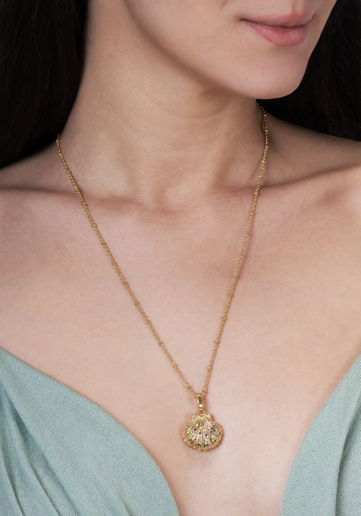Milos Shell Locket Charm