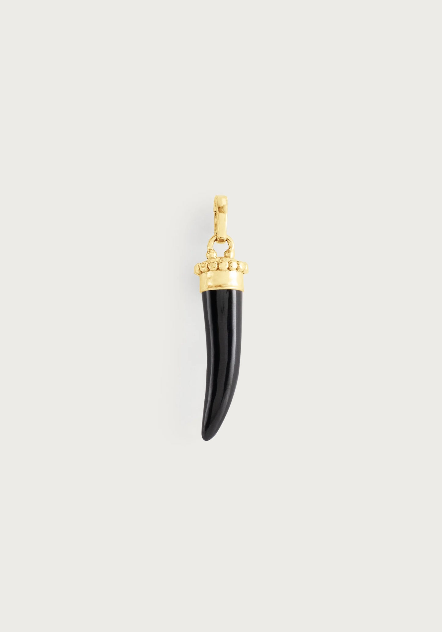 Forza Stone Horn Charm, Black Onyx