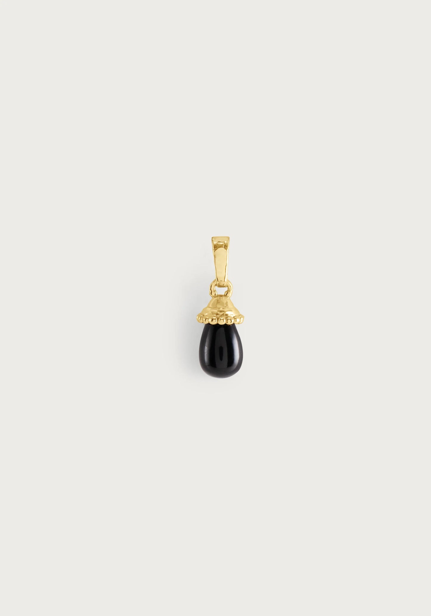 Forza Stone Drop Charm, Black Onyx