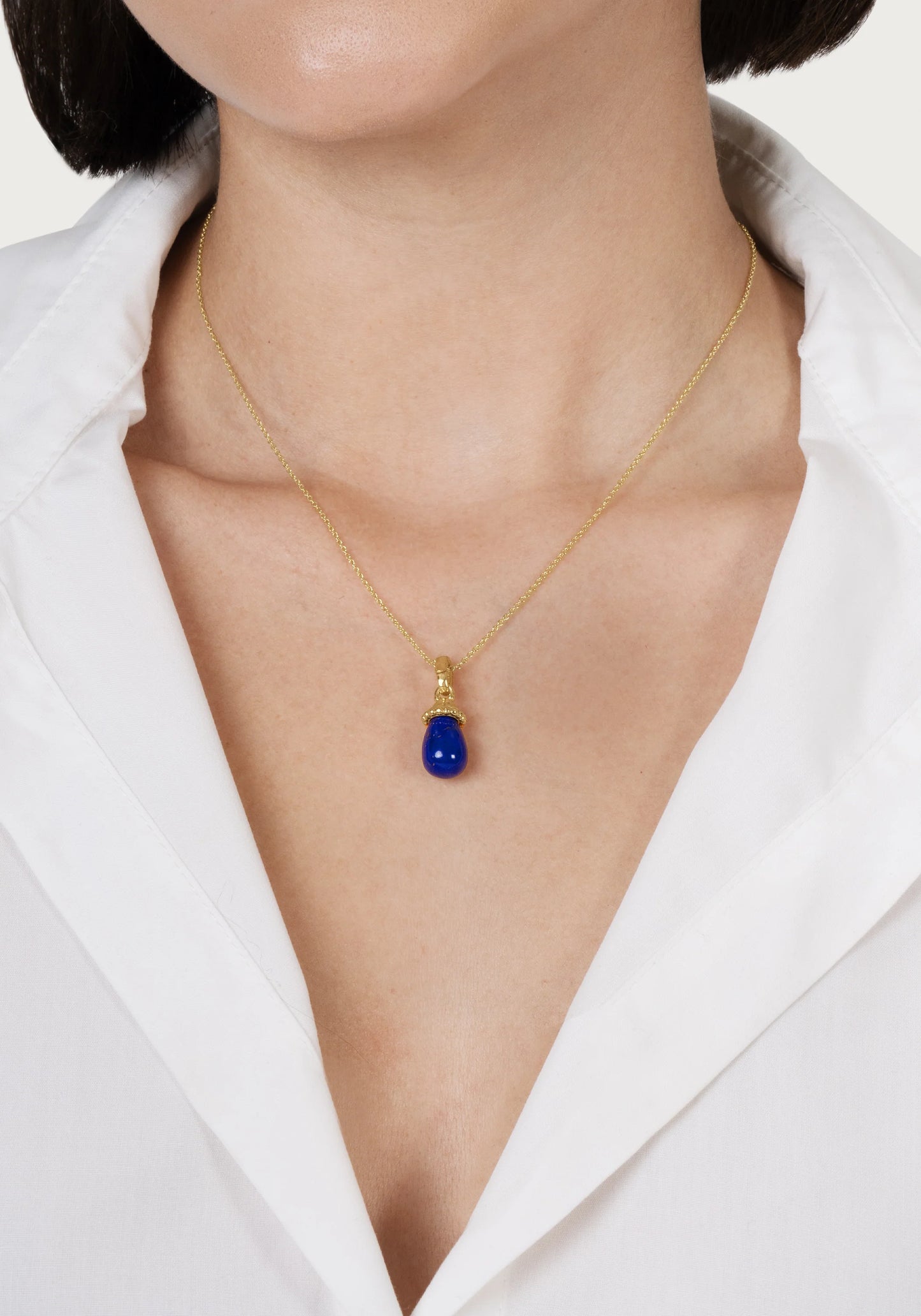 Forza Stone Drop Charm, Lapis