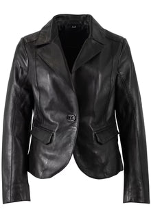 Megan RF Leather Blazer