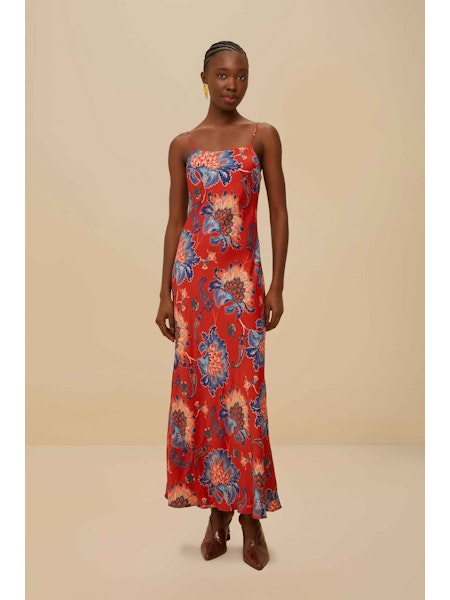 Luang Red Maxi Dress