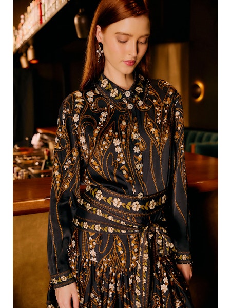 Garden Silhouette Black Shirt