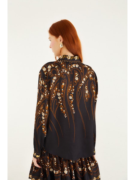 Garden Silhouette Black Shirt