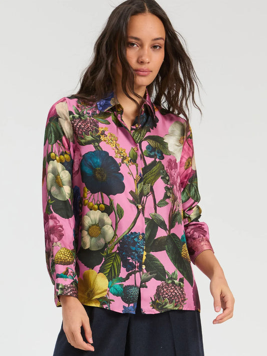 Pink Floral Blouse