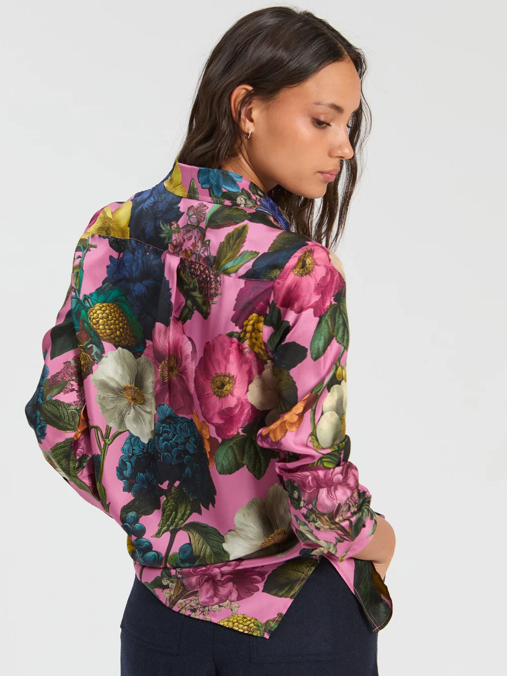 Pink Floral Blouse