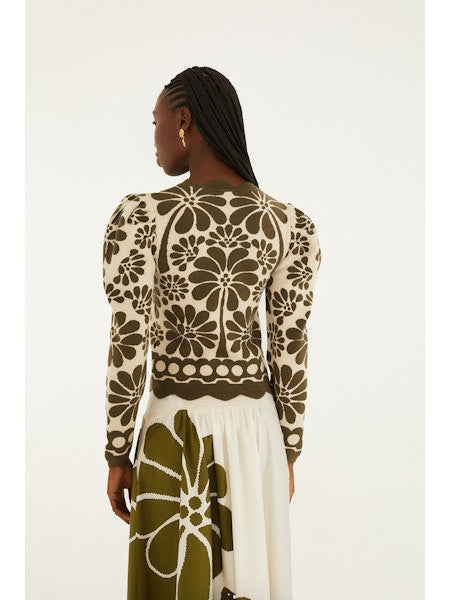 PALERMO GREEN KNIT TOP