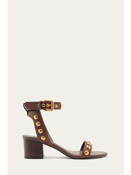 Leather Block Sandal