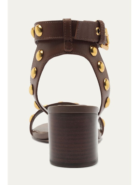 Leather Block Sandal