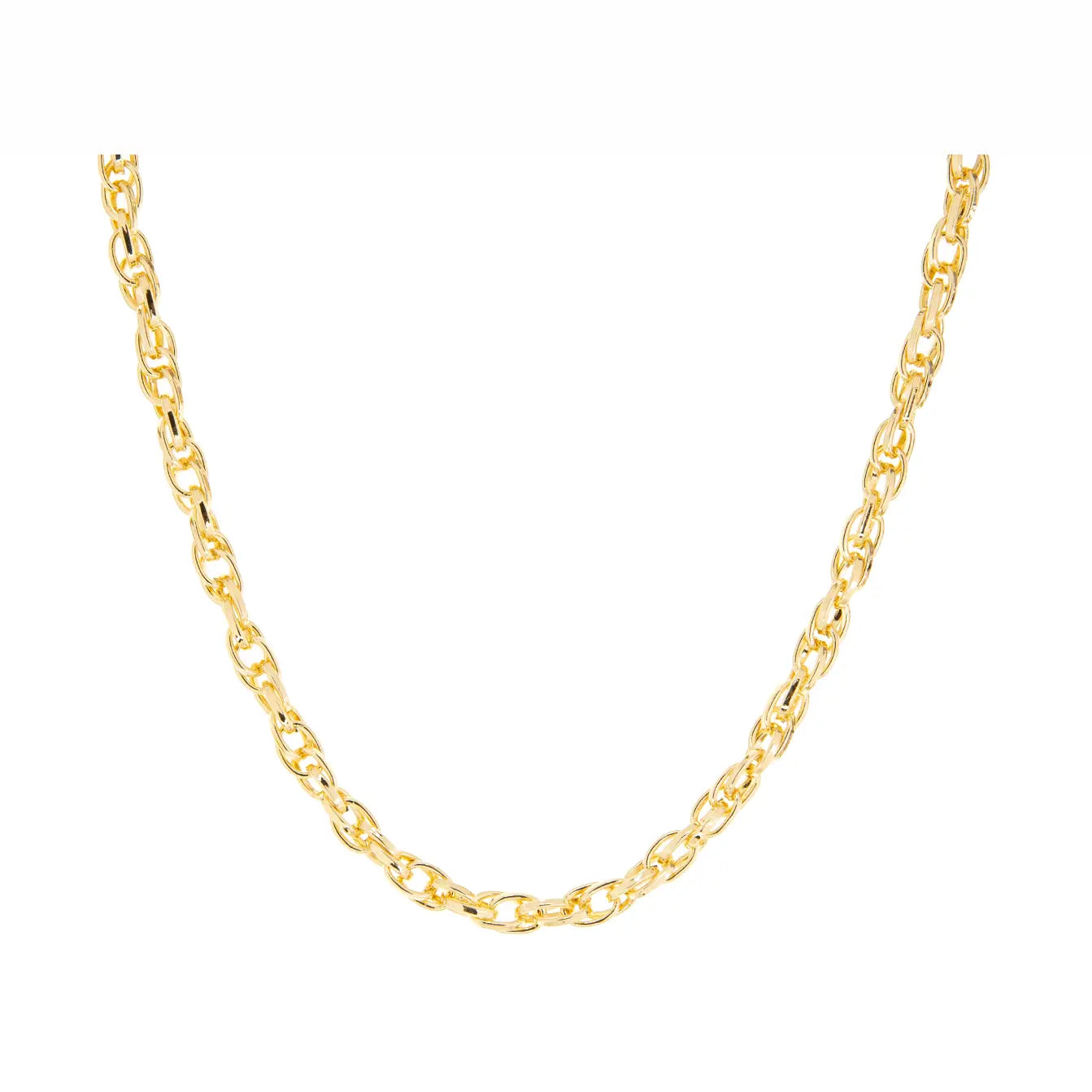 Double Oval Link Chain Necklace