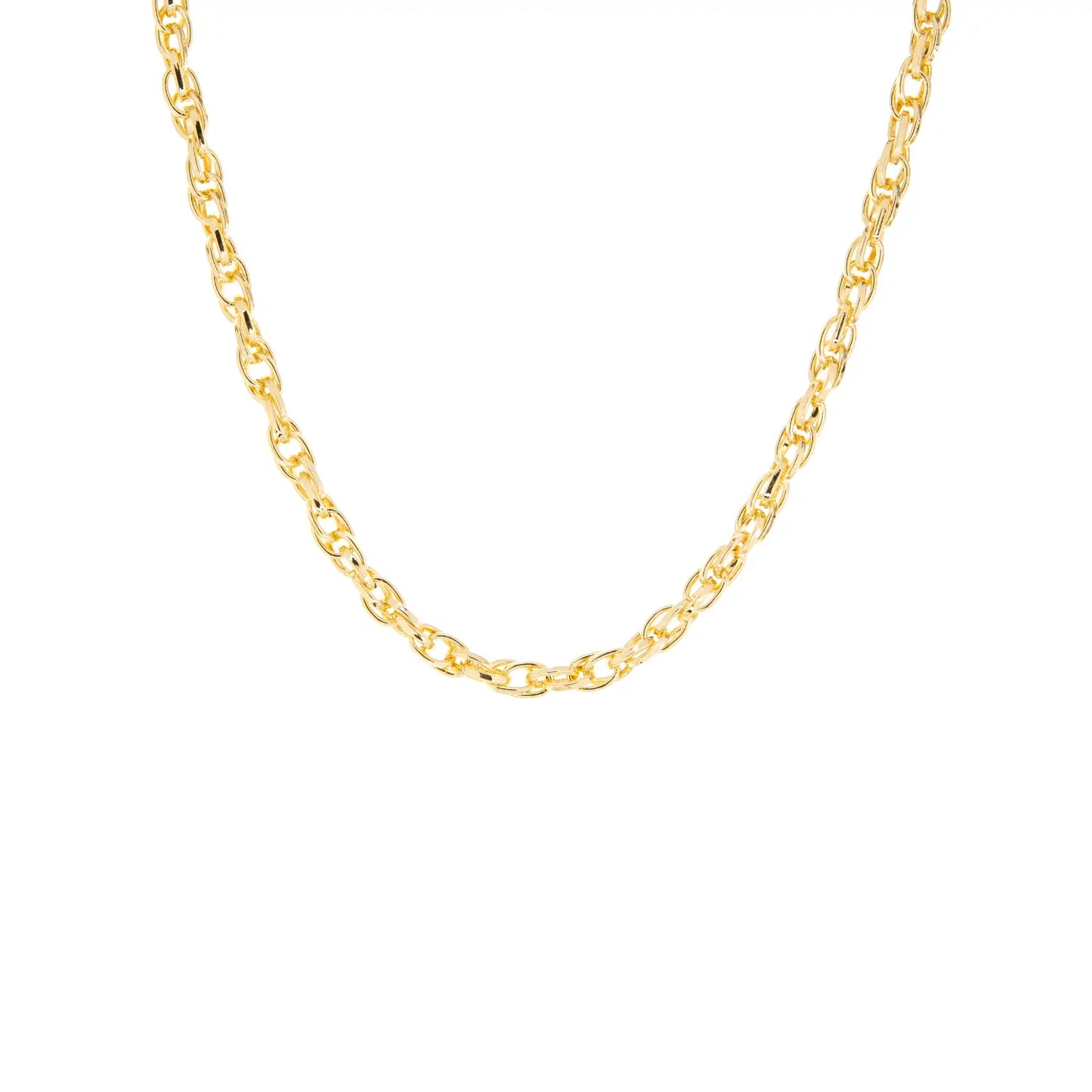 Double Oval Link Chain Necklace