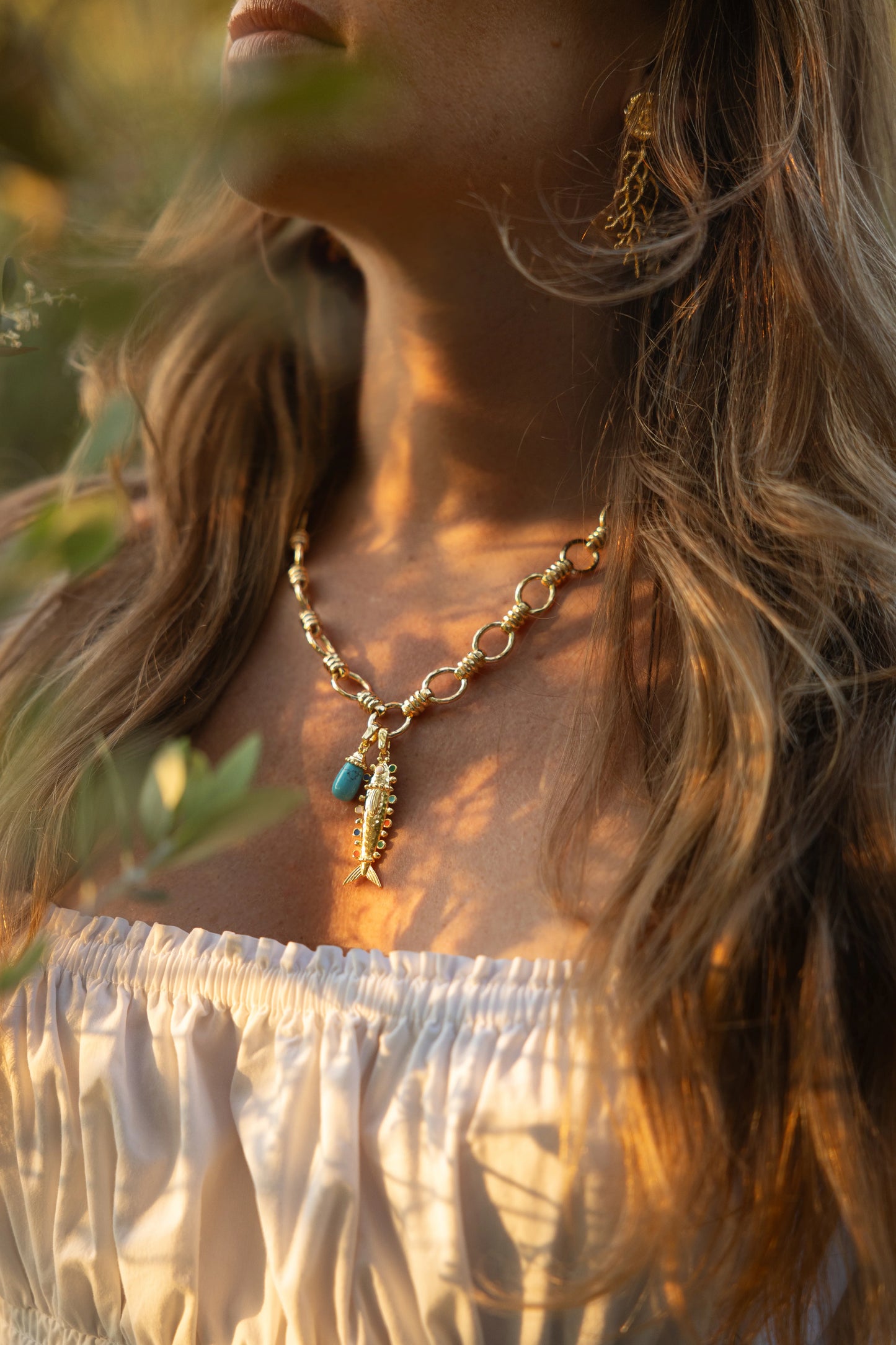 Milos Stone Drop Charm