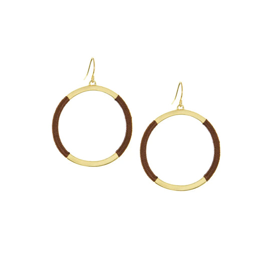 Threaded Fish Hook Earring