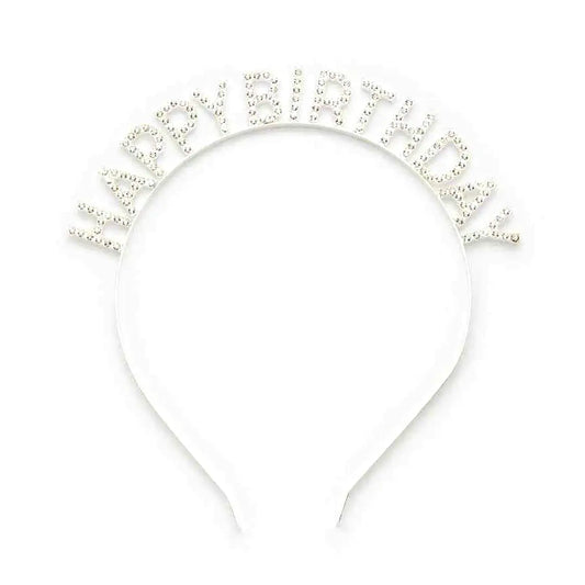 Happy Birthday Crystal Headband