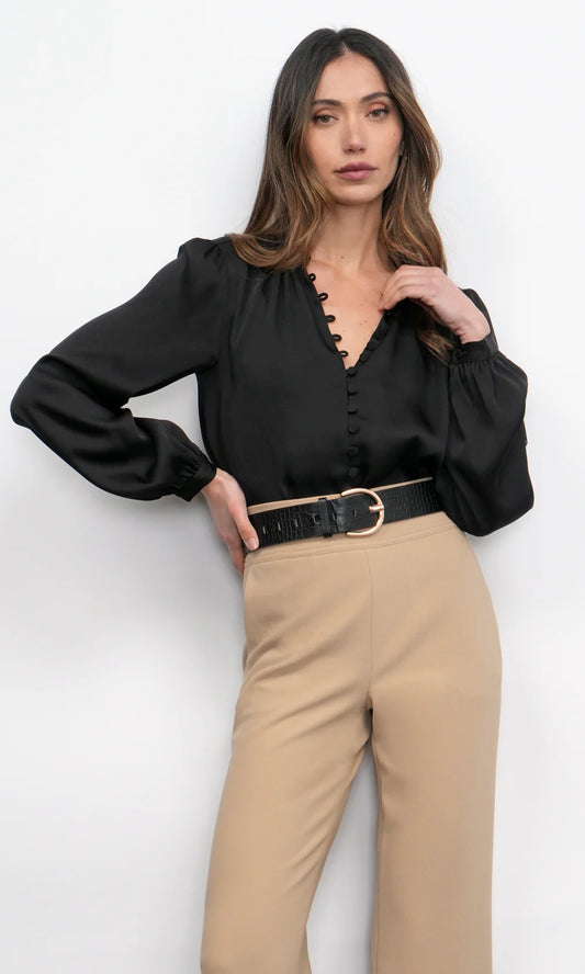Aryanna Button Front Blouse