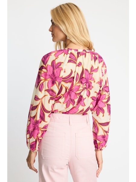 Ariana Top - Fuchsia Floret