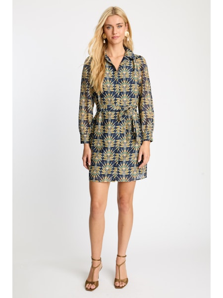 Lucy Dress in Deco Plume