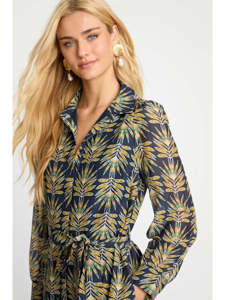 Lucy Dress in Deco Plume