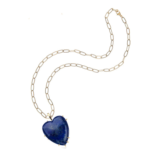 Jane Winn LOVE Carry Your Heart Pendant in Lapis