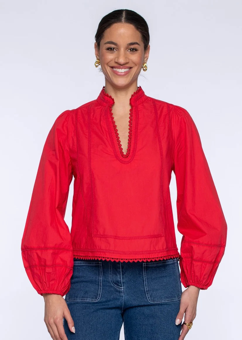 Katie Top in Red Apple