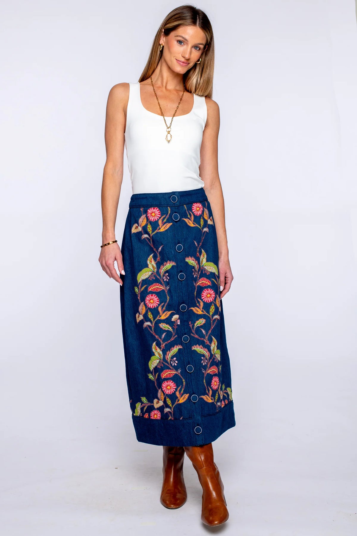 Frannie Skirt - Denim