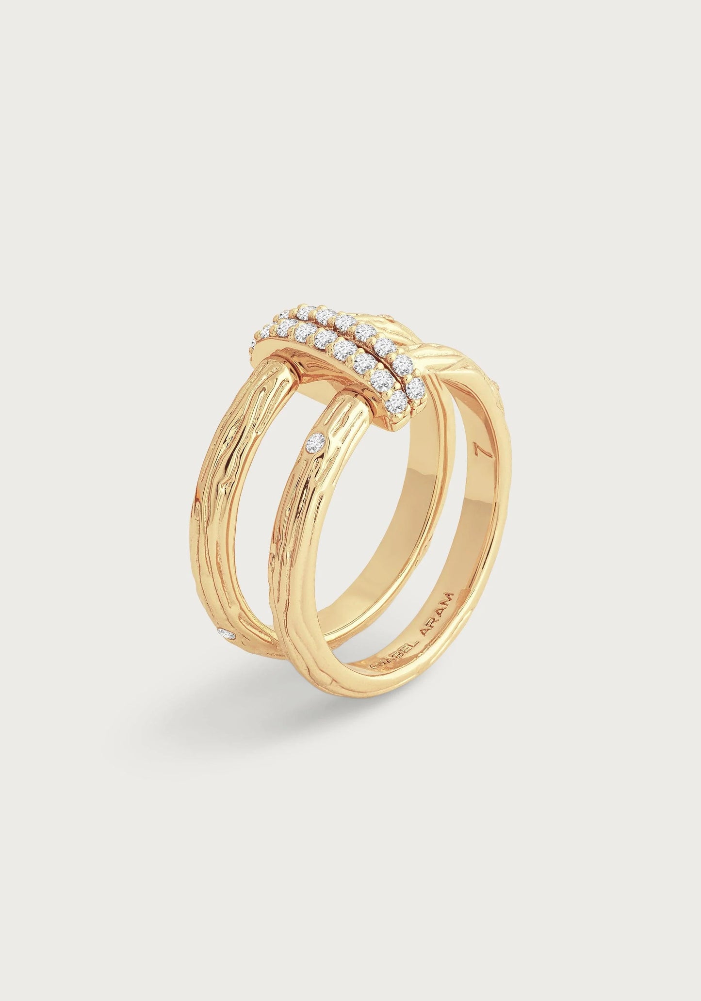 Enchanted Forest Chain Double Ring - size 7