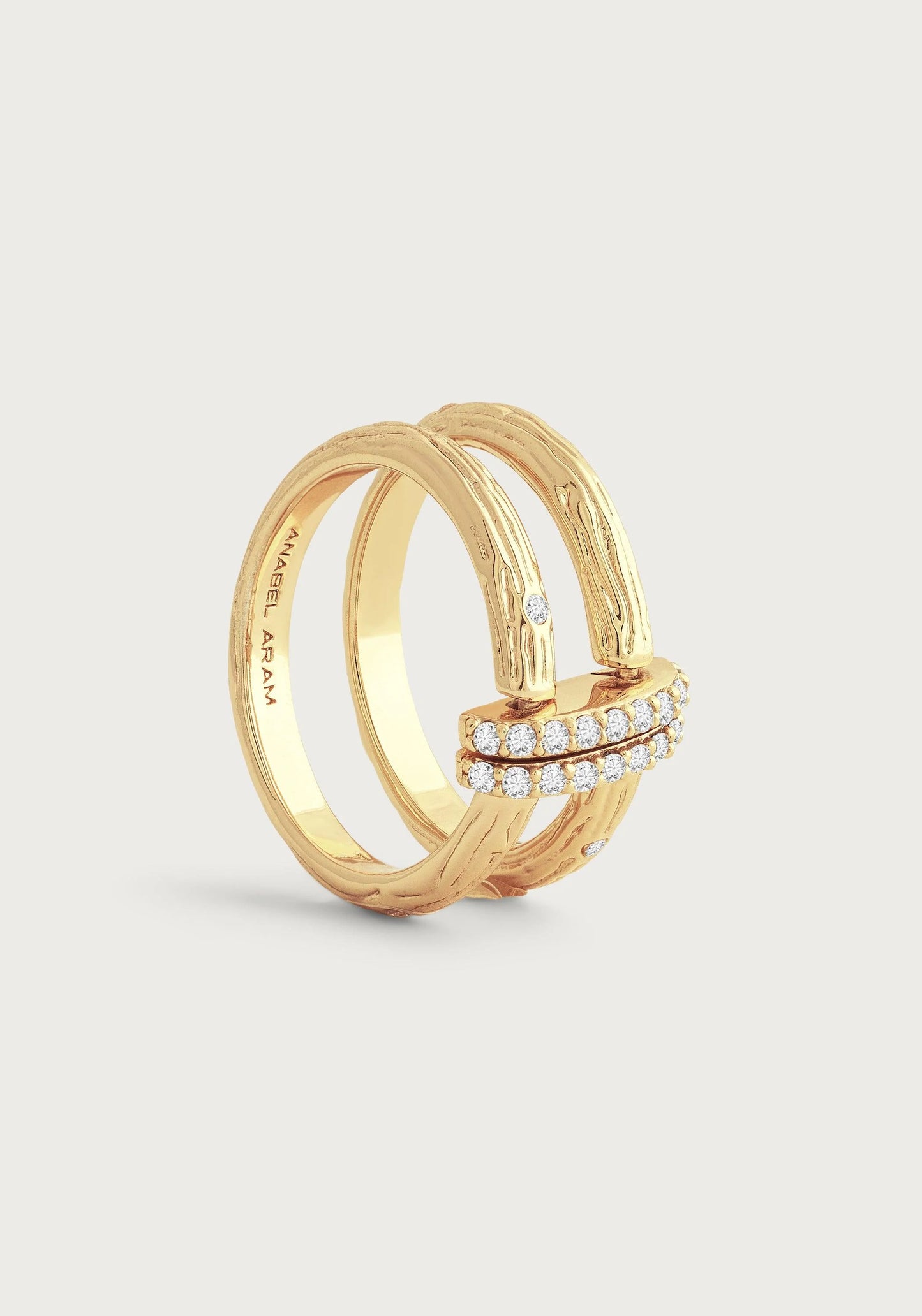 Enchanted Forest Chain Double Ring - size 7