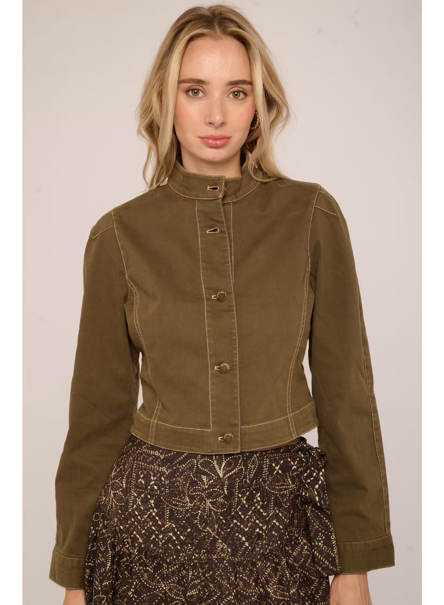 Bonnie Jacket - Ivy Green Denim