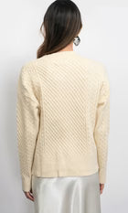 Vickie Cable Knit Oversized Cardigan