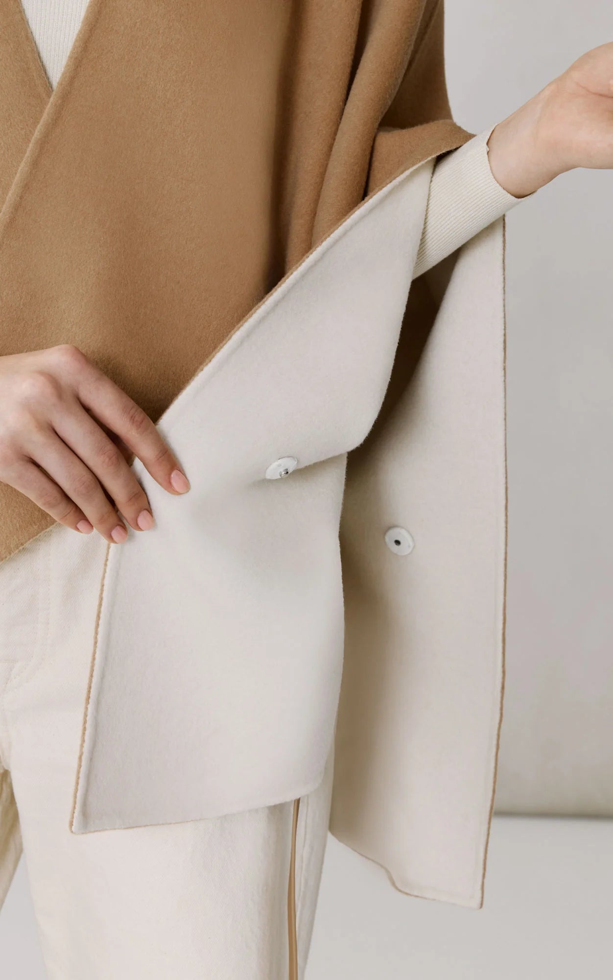 GENEVA Double Face Wool Cape