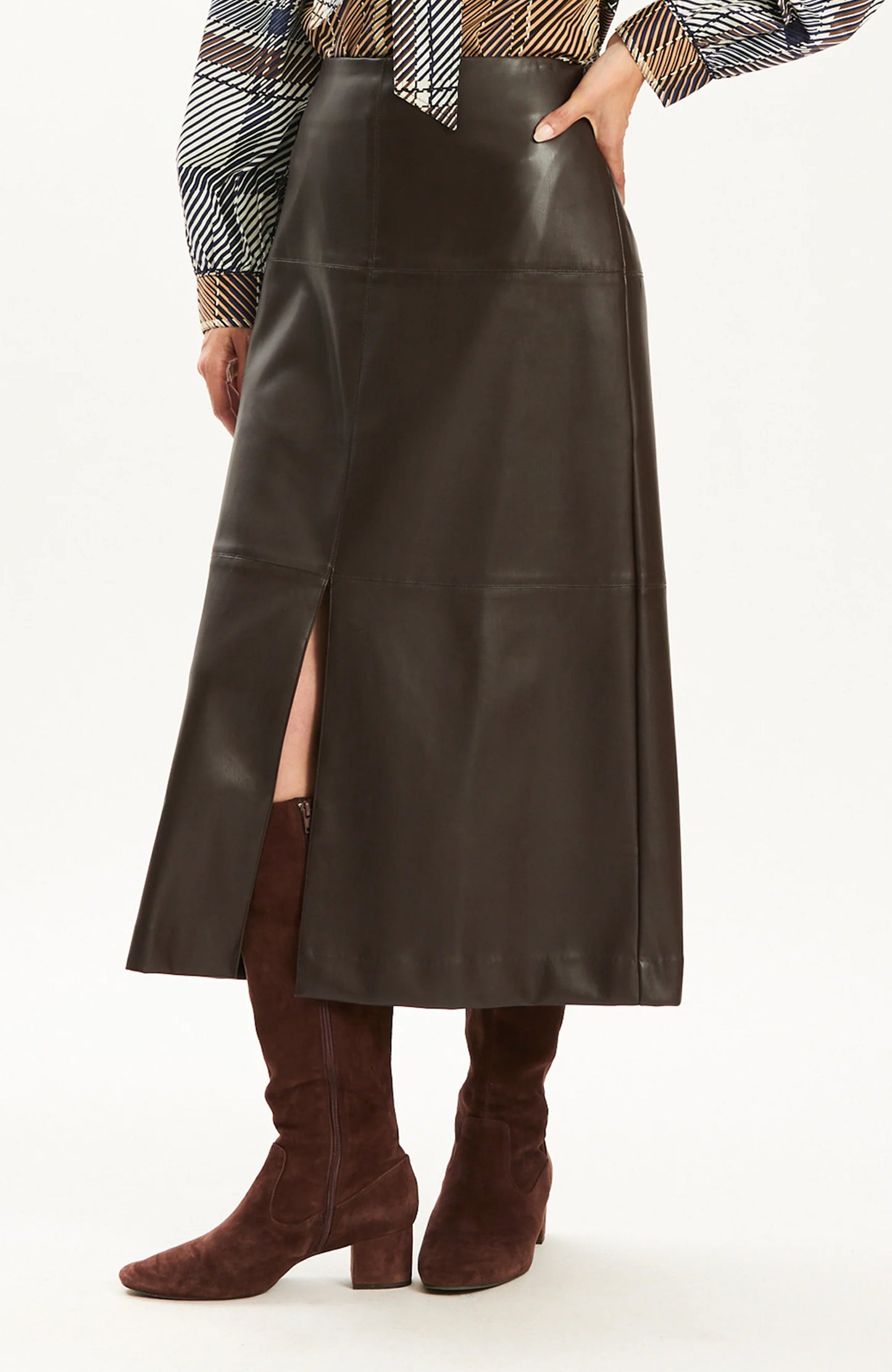 Phoebe Vegan Leather Skirt