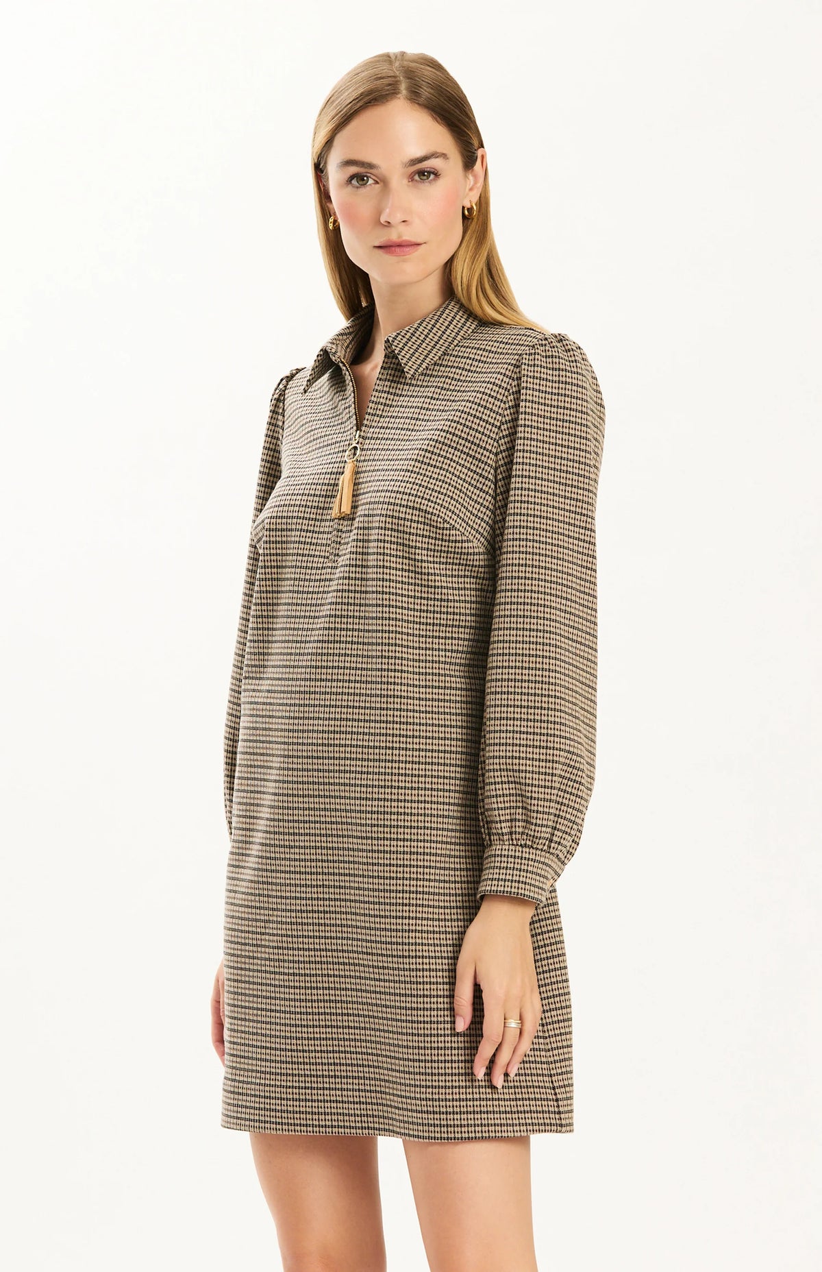 Melanie Knit Check Dress
