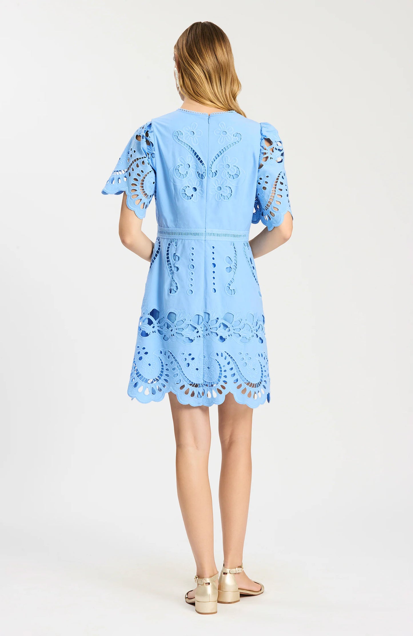 Lacey Open Embroidered Dress
