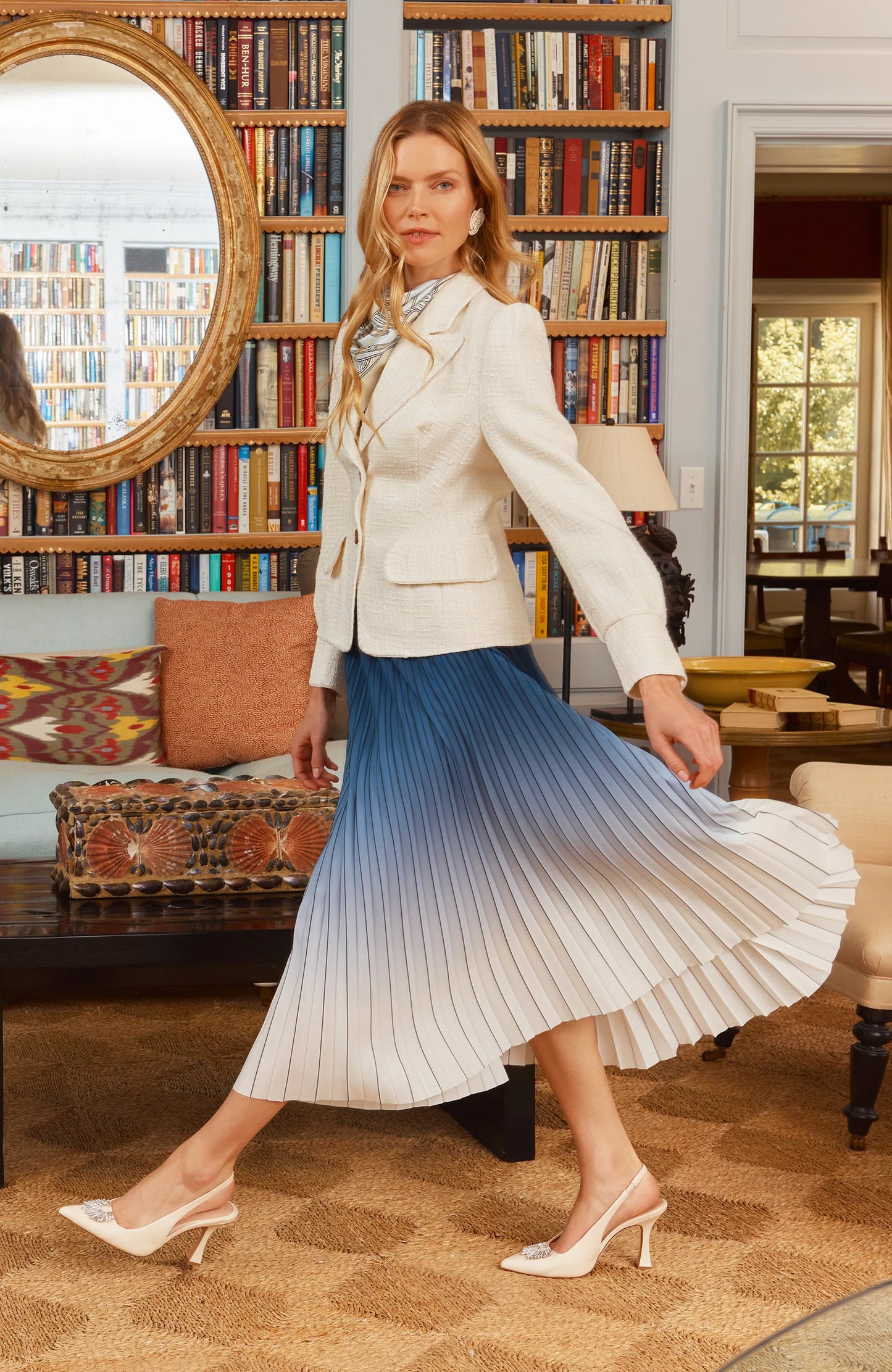 Cara Pleated Skirt