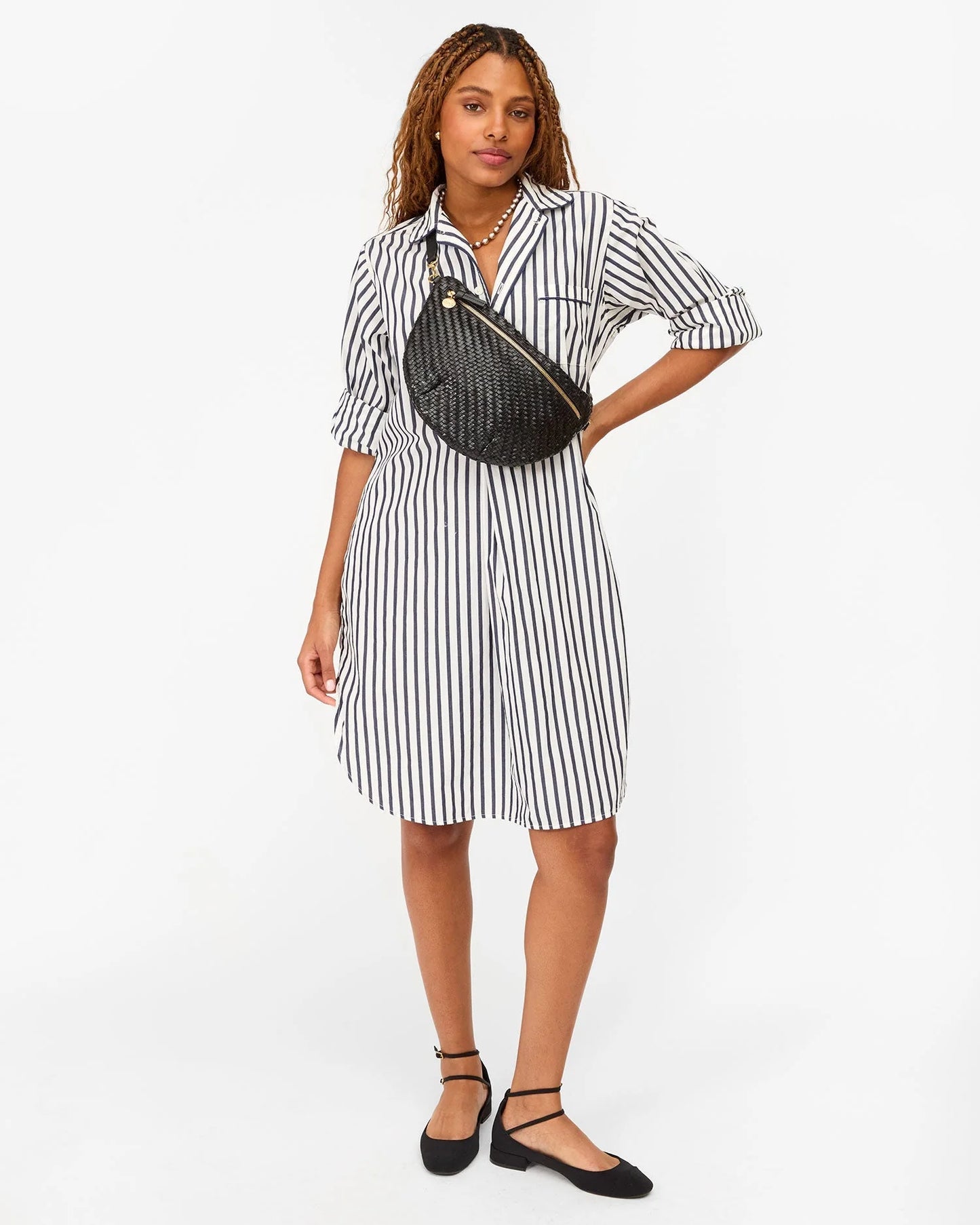 Grande Fanny - Black - Woven ZigZag