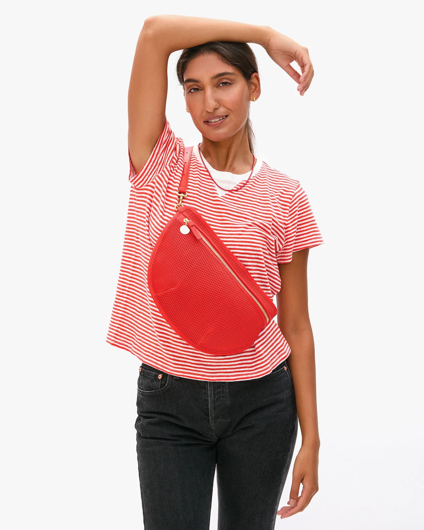 Grande Fanny -Bright Poppy Diamond Perf