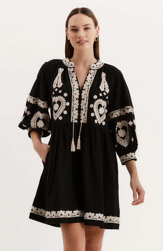 Carmen Embroidered Dress