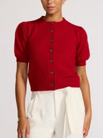 The Havana Cardigan - Crimson