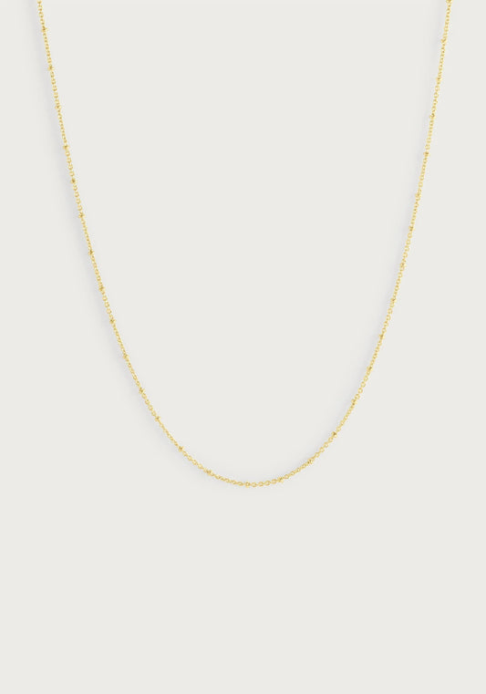 Molten Bead Chain Necklace, Gold