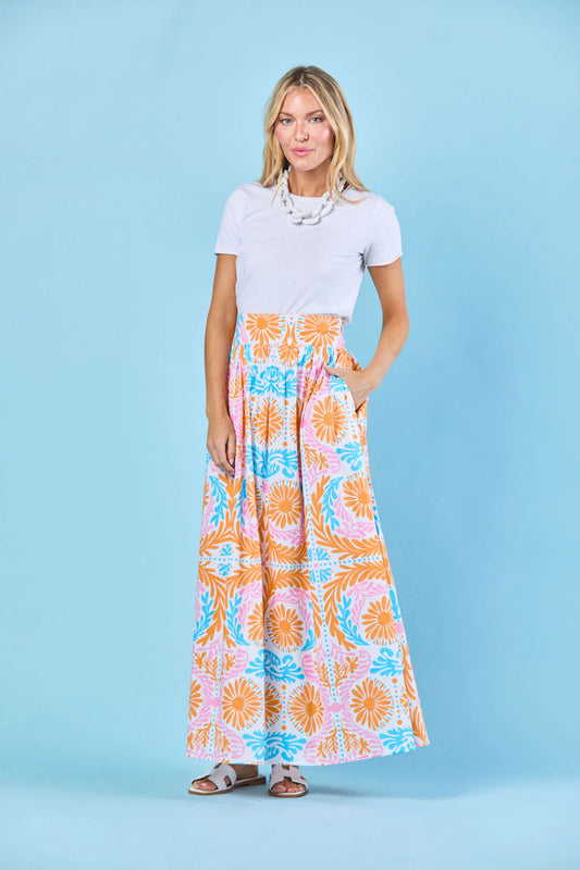 Lillian Skirt In Parfait Jardin