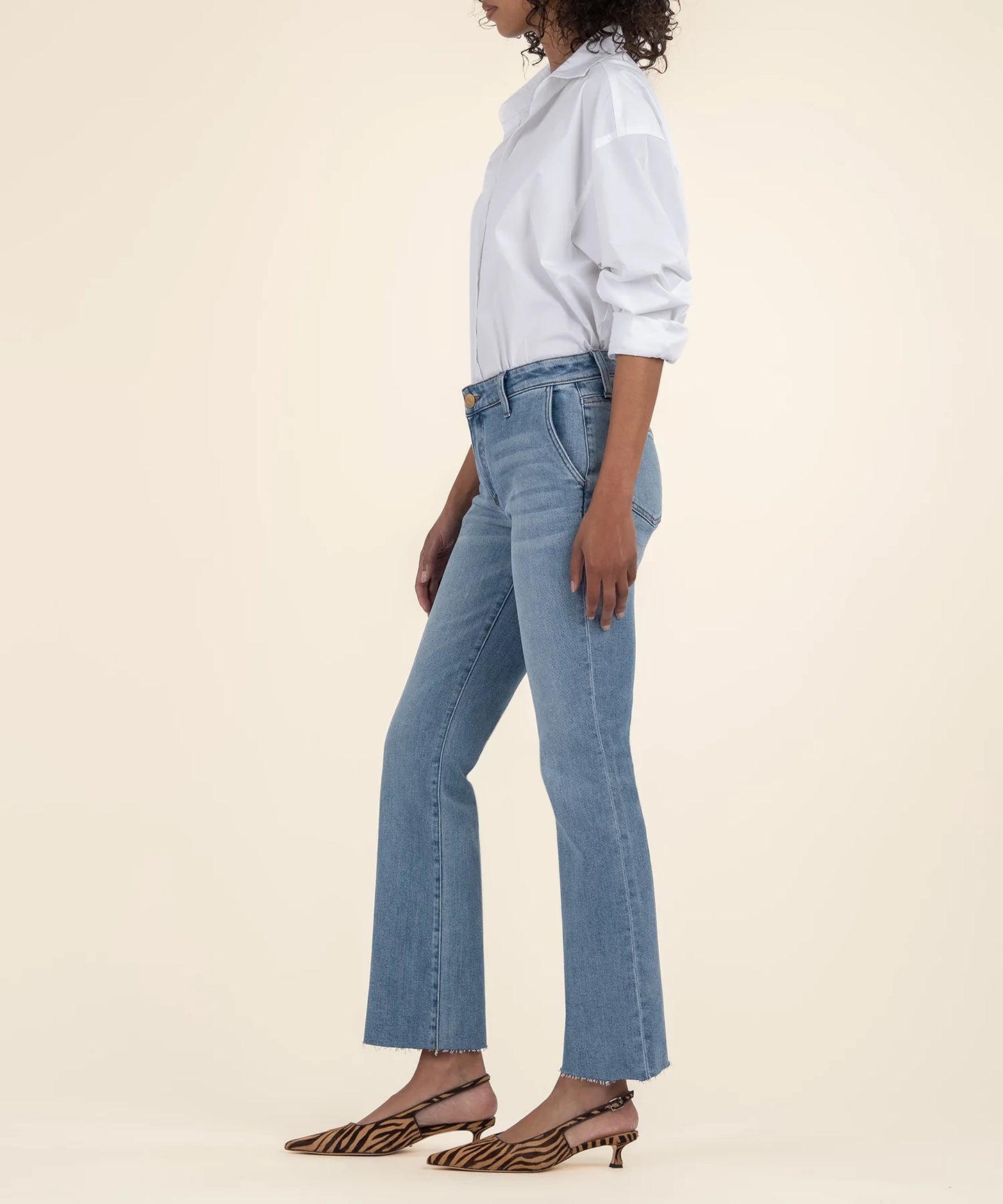 Kelsey Mid Rise Ankle Flare