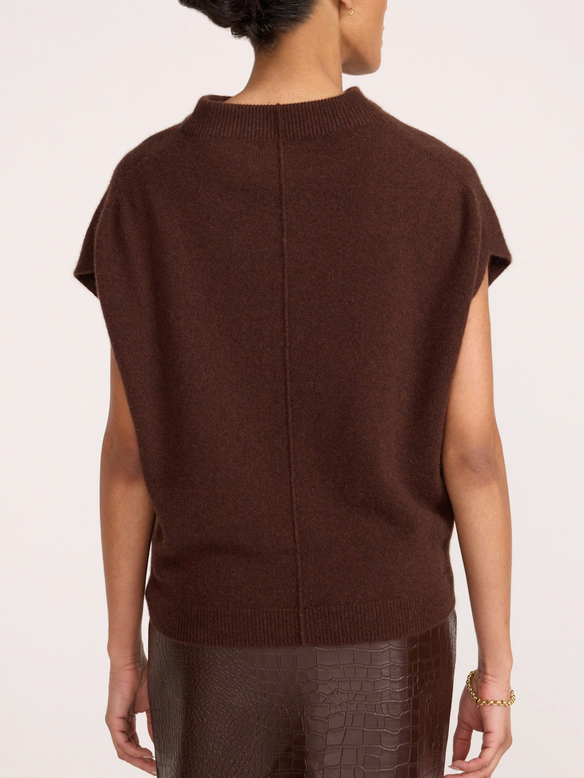 Morten Funnel Neck Cashmere Top