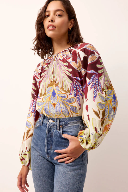 ARABELLA BLOUSE - TRANQUILITY