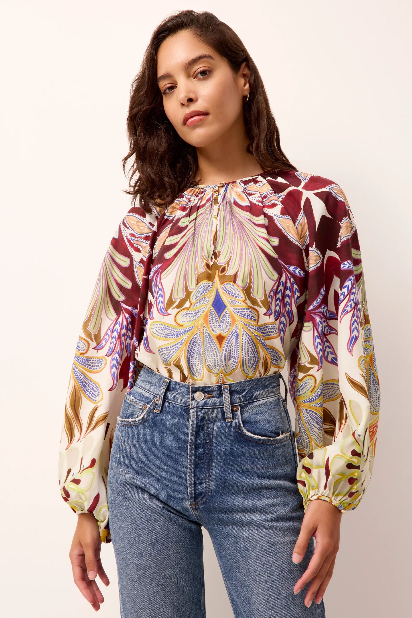 ARABELLA BLOUSE - TRANQUILITY