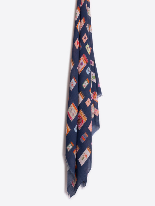 Marine Matches Scarf - FOULARD CERILLAS MARINO